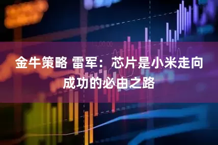 金牛策略 雷军：芯片是小米走向成功的必由之路